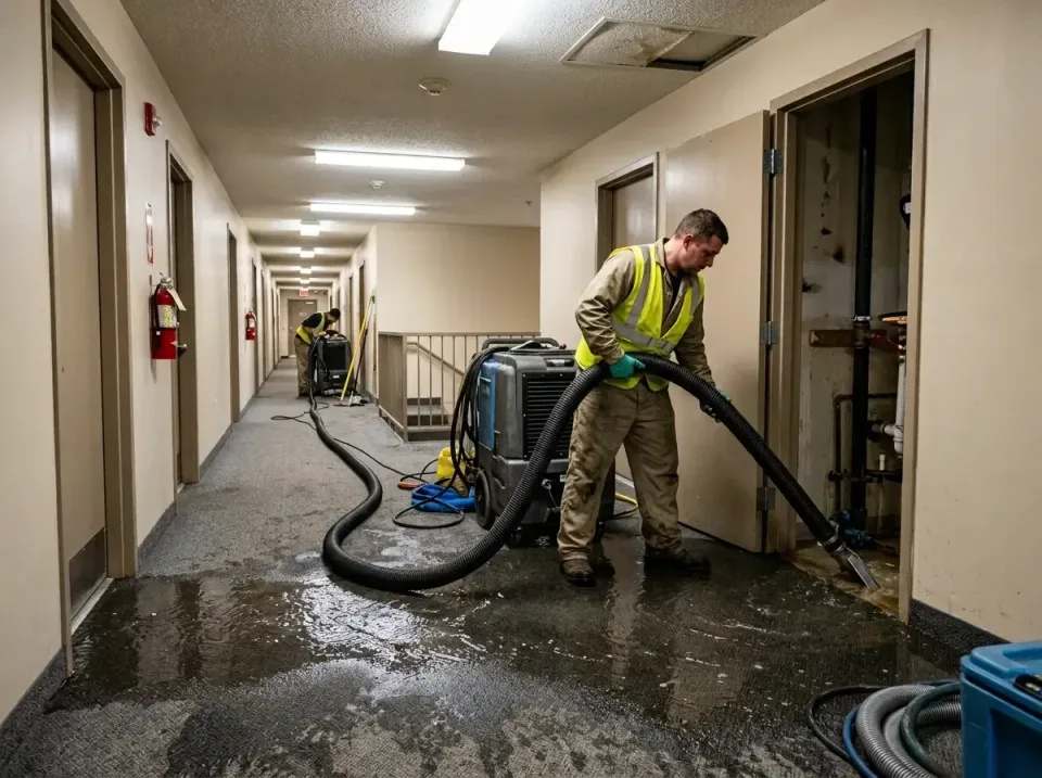 multi-unit-apartment-hallway-f-005 — frequently asked questions, Emergency Burst Pipe Water Extraction & Removal in Arizona…